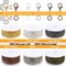 Chains Jewelry Making Supplies, 60ft Cable Link Chains for Making Jewelry Necklace Earring Bracelet Findings DIY Craft Kit for Adults, 6-Color 2mm Gold Silver Copper Plated Metal Link Rolls Bulk